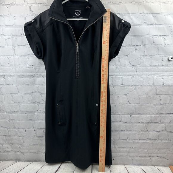 Zenergy Chicos Dress Black Stretch Hooded Neema Activewear Golf Size 0 - Picture 5 of 16